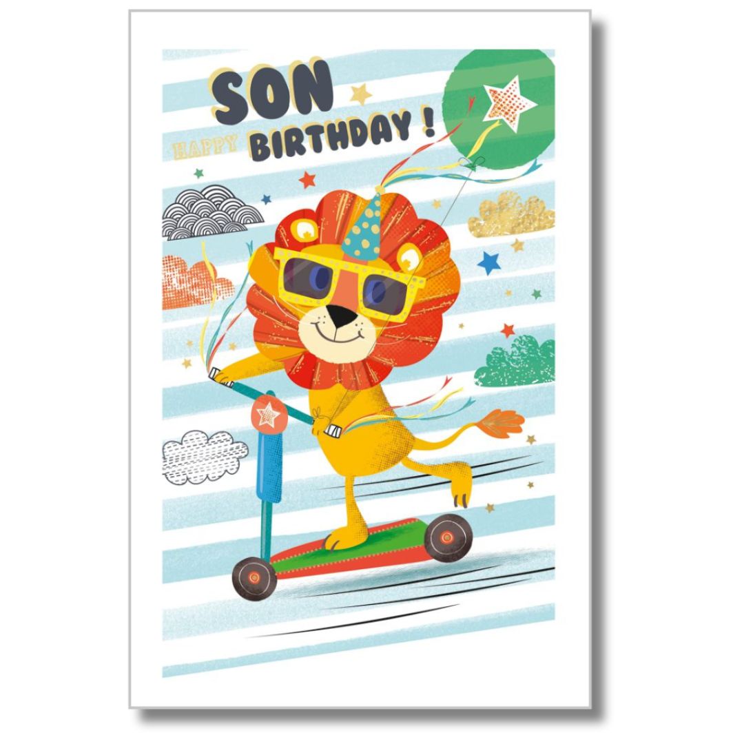 Abacus Son Happy Birthday - Greeting Card