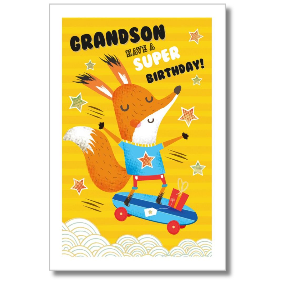 Abacus Granson Have A Super Birthday - Greeting Card