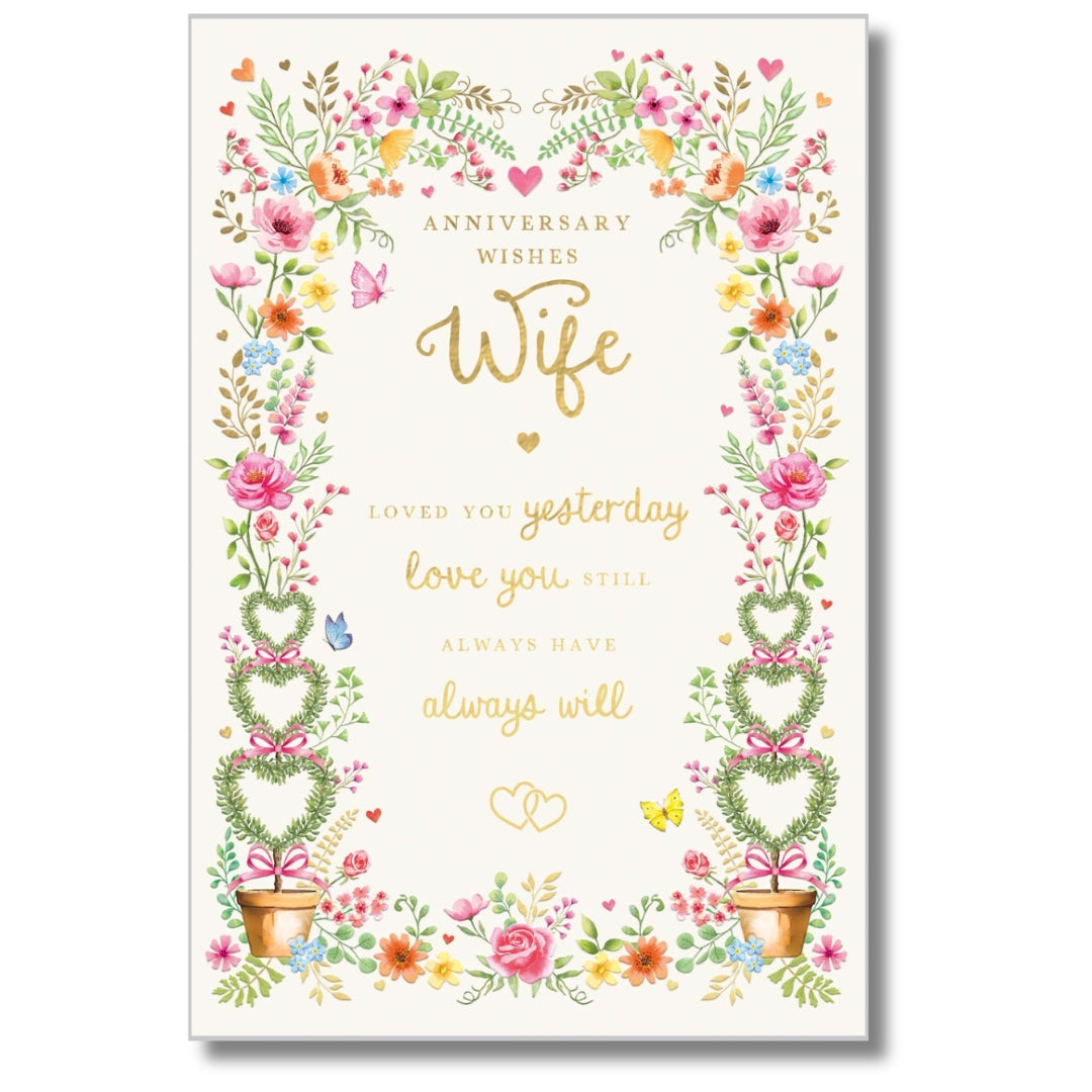 Abacus Anniversary Wishes Wife - Greeting Card