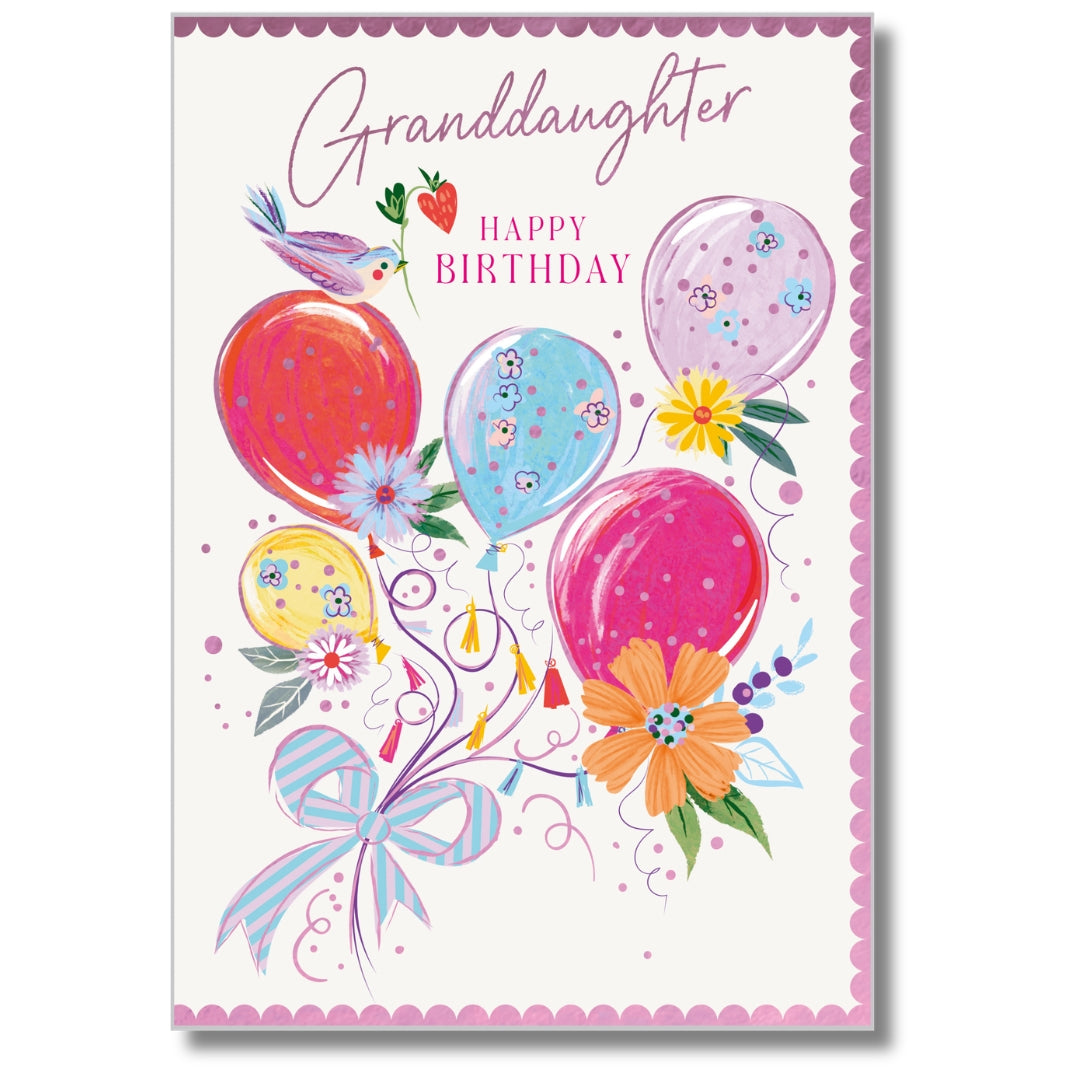 Abacus Granddaughter Happy Birthday - Greeting Card