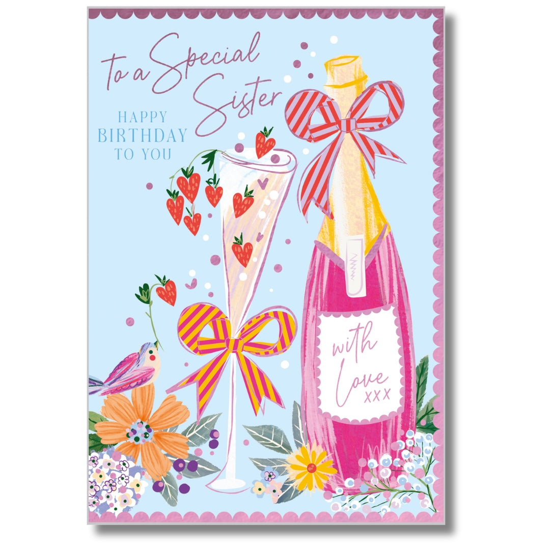 Abacus To A Special Sister Happy Birthday To You - Greeting Card