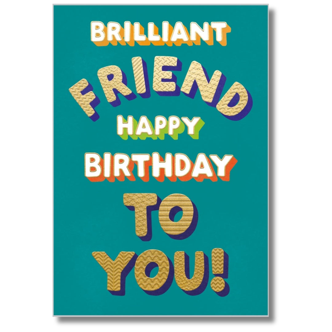 Abacus Brilliant Friend Happy Birthday - Greeting Card