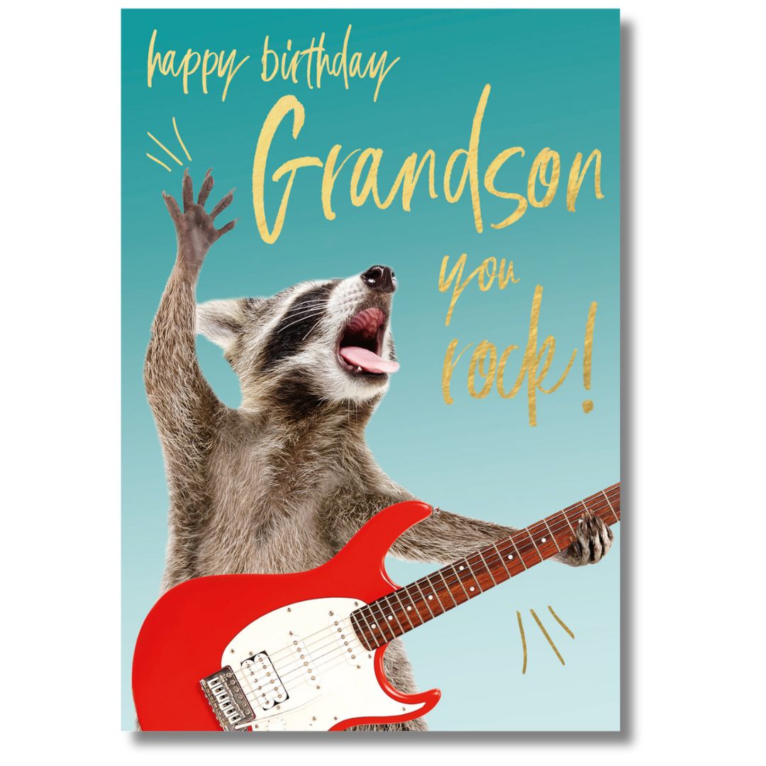 Happy Birthday Grandson Greeting Card