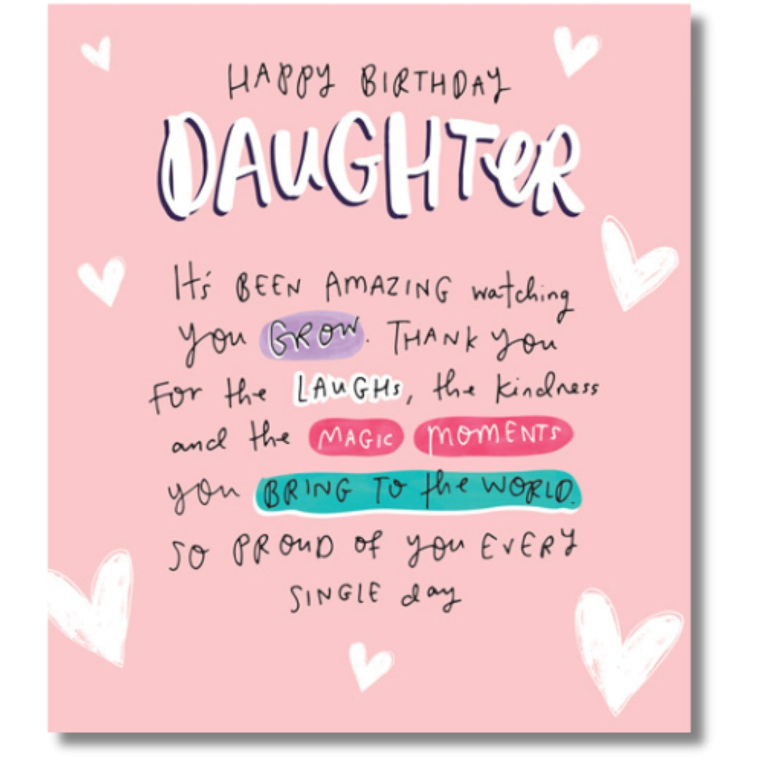 Pigment Happy Birthday Daughter - Greeting Card
