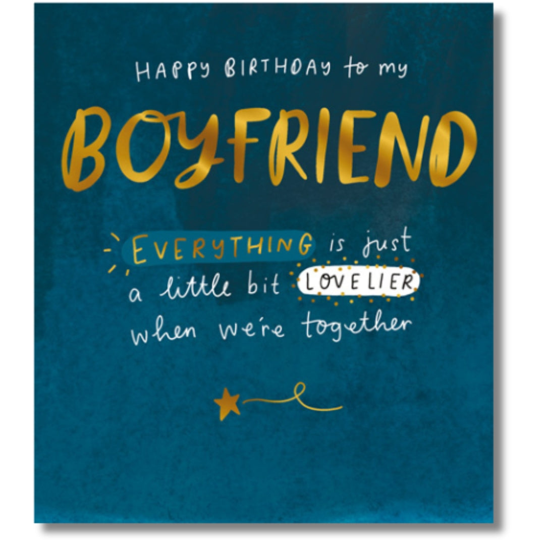 Pigment Happy Birthday To My Boyfriend - Greeting Card