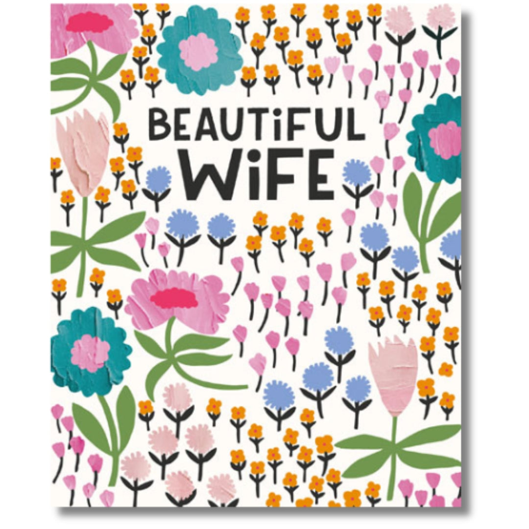Pigment Beautiful Wife Birthday - Greeting Card