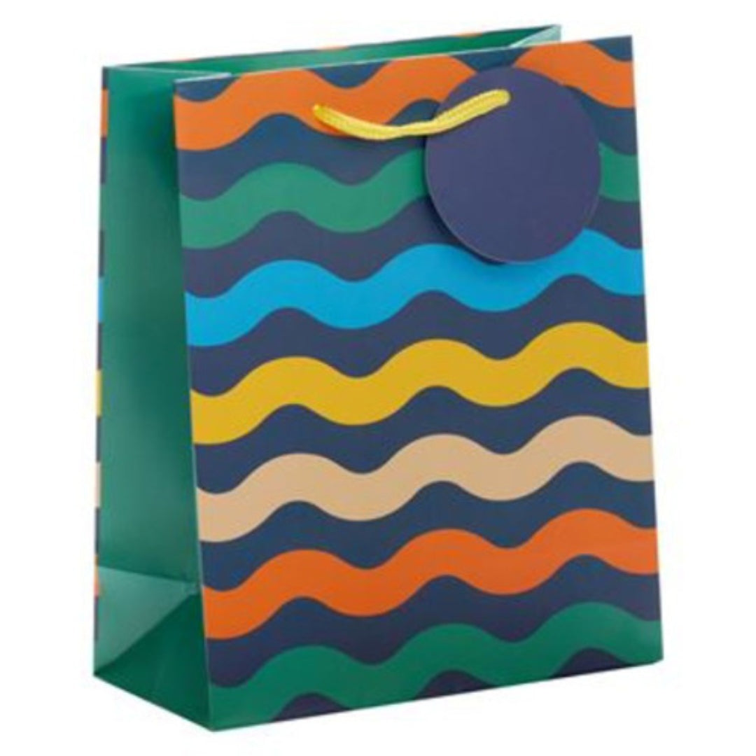 Carlton Gift Bag Small 24 x 19.5cm - Waves