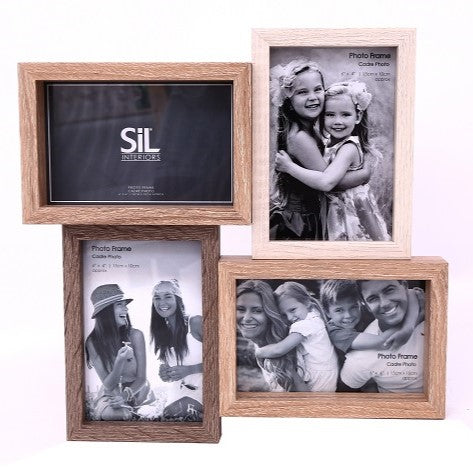 Sil Wooden Quad Photo Frame