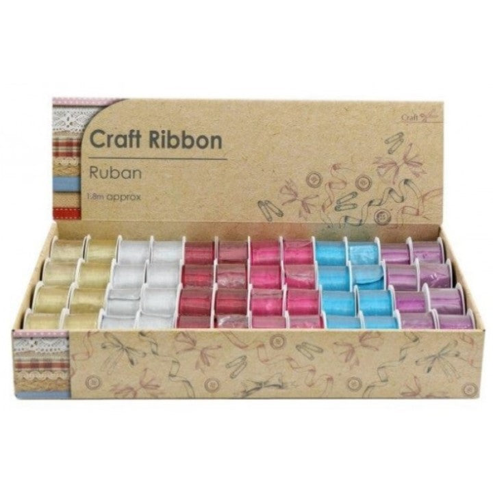 Sil Craft Ribbon Ruban 1.8m x 1pc Assortment