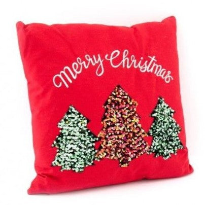 Silplc Merry Christmas Red Pillow