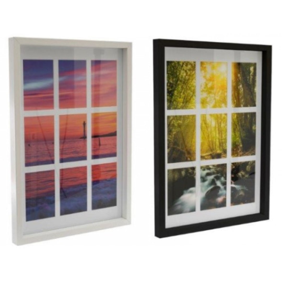 Sifcon Multi Photo Frame 10 x 15cm - 9 White Or Black x 1pc Assortment