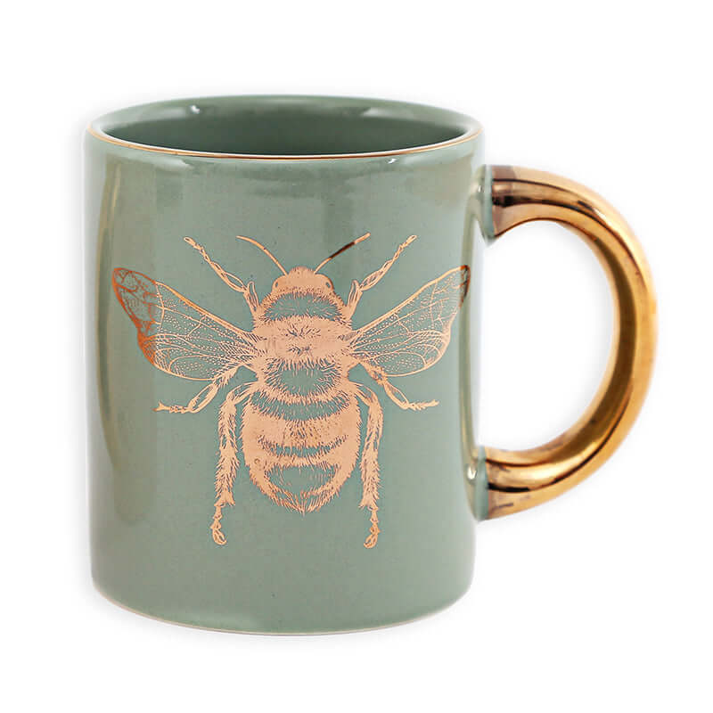 Silplc Mug With Golden Bee