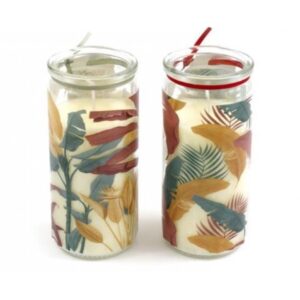 Tropical Palm Tube Candles Assortment 14cm x1pc