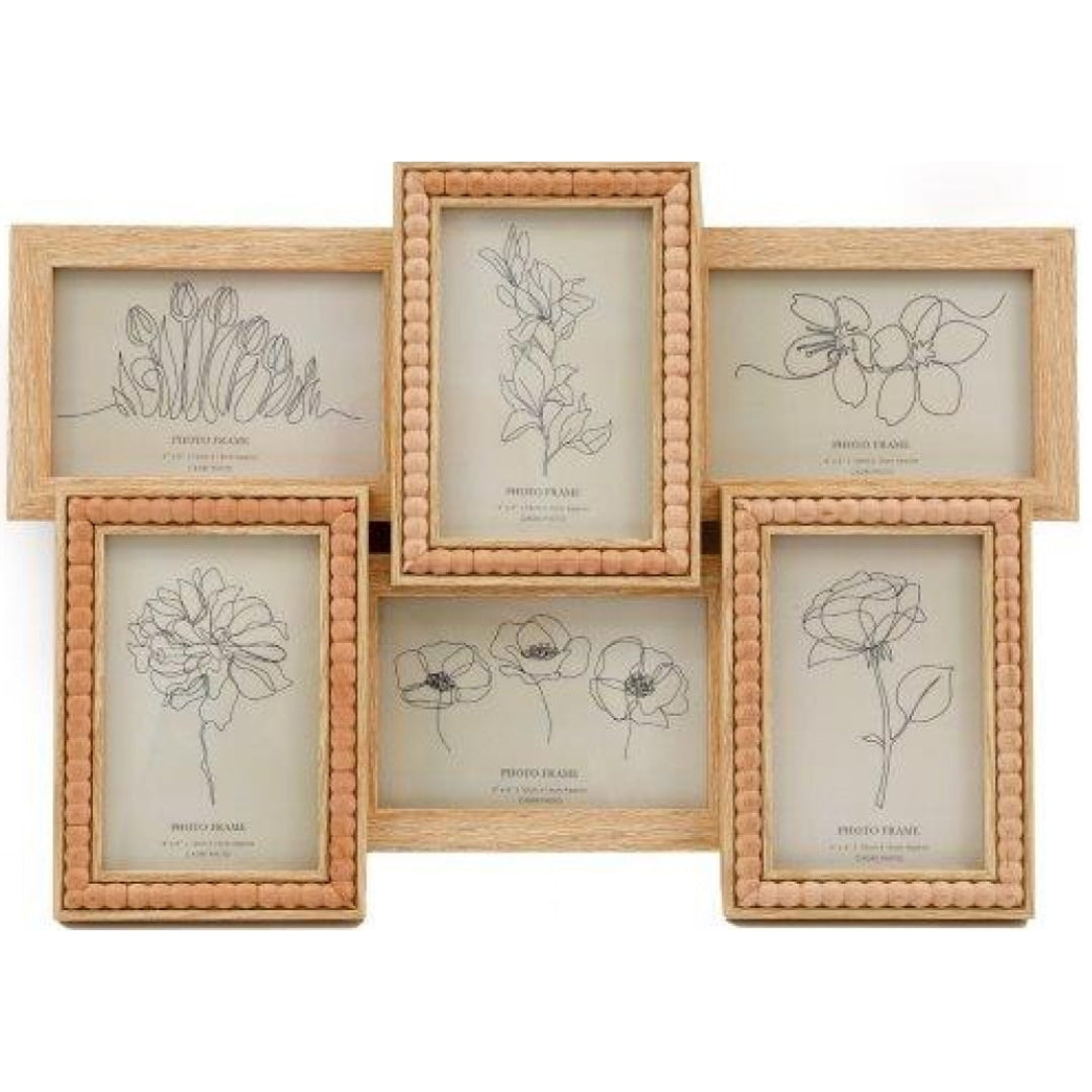 Sifcon Multi Photo Frame 10 x 15cm - 6 Beaded
