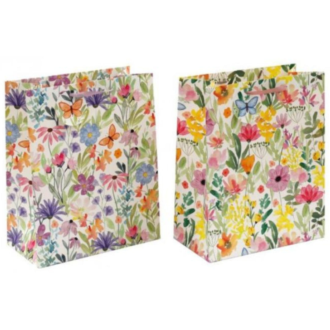 SiL Gift Bag Medium 33 x 26.5cm - Floral x 1pc Assortment