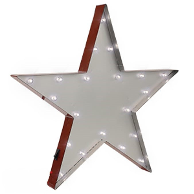 Loft Metal Led Marquee Light Star