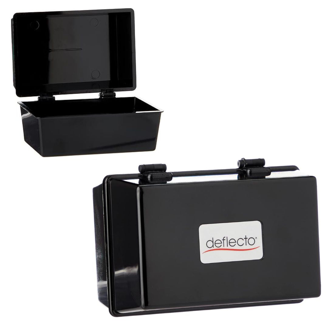 Deflecto Card Index Box Black 5 x 3in