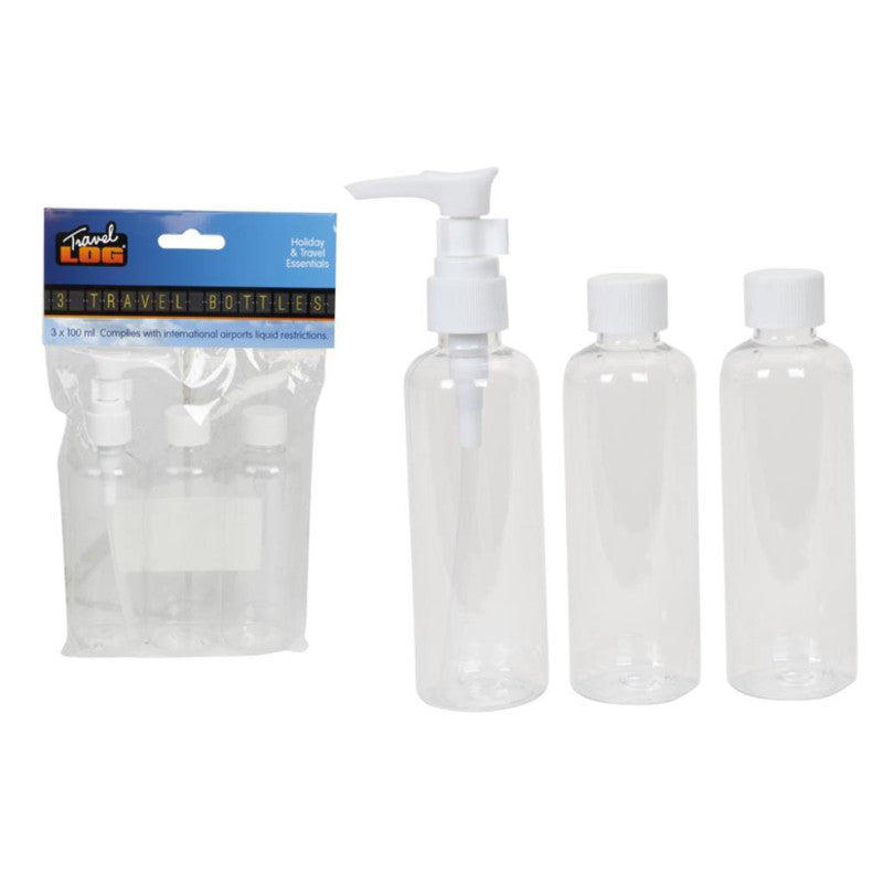 Travel Log Travel Essentials - 3 Travel Bottles