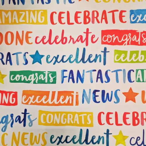 Gift Wrapping Paper 50 x 70cm Celebrate
