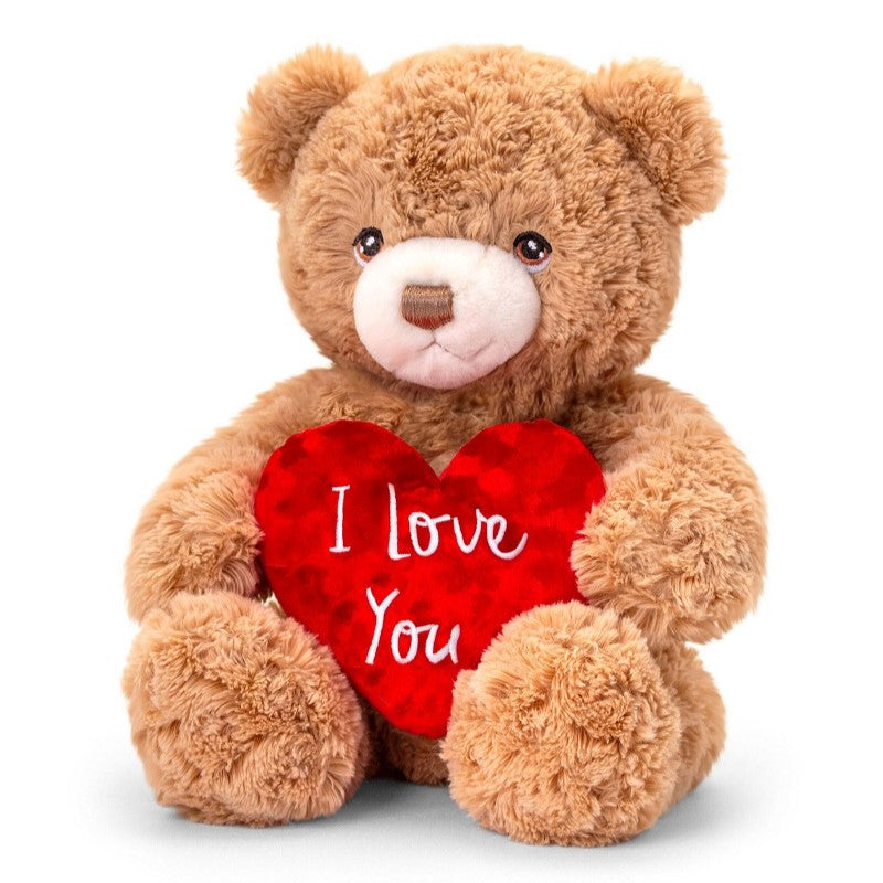 Keel Toys Keeleco Honey Bramble Bear With Heart 30cm
