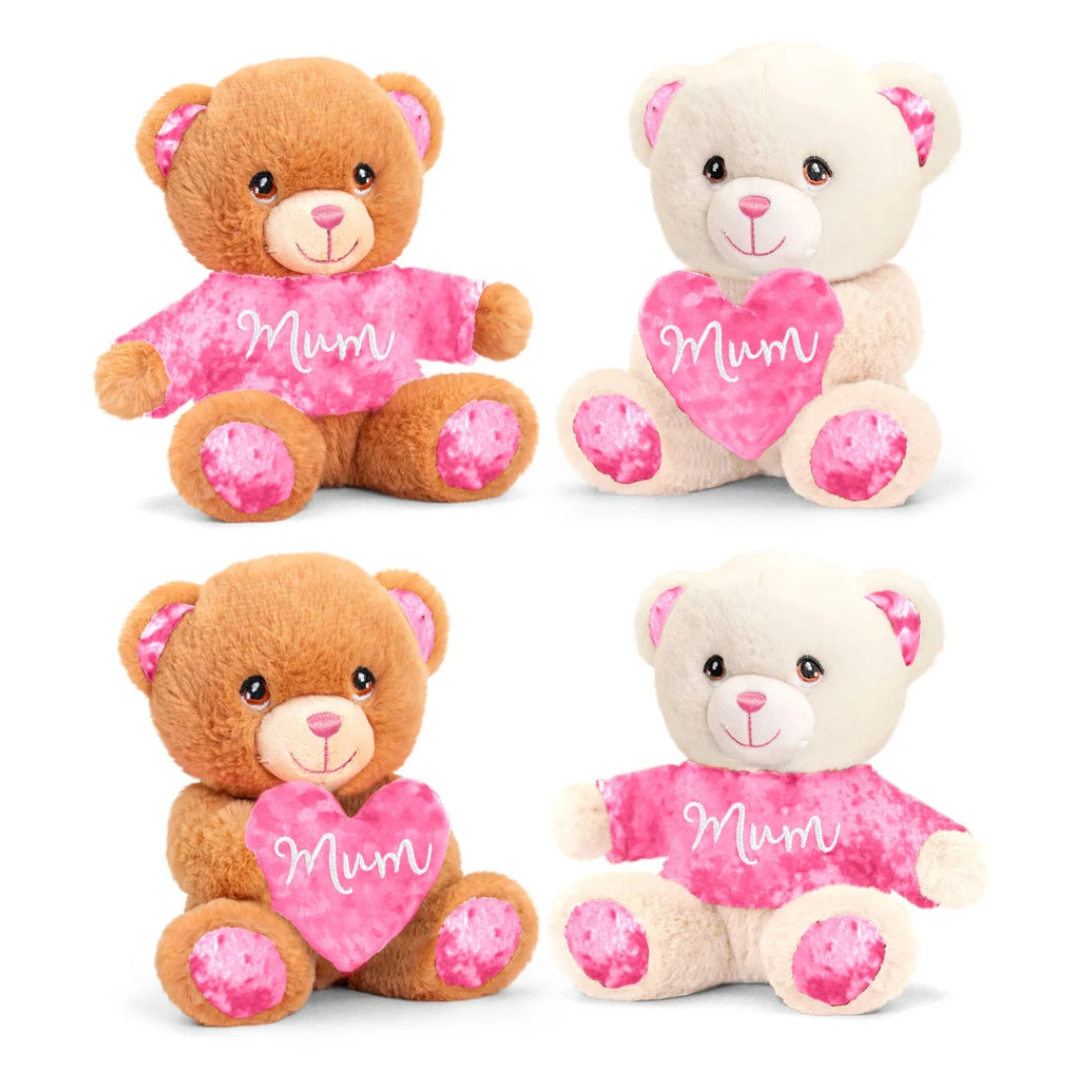 Keeleco Sentiments Bear Mum 15cm x 1pc Assortment
