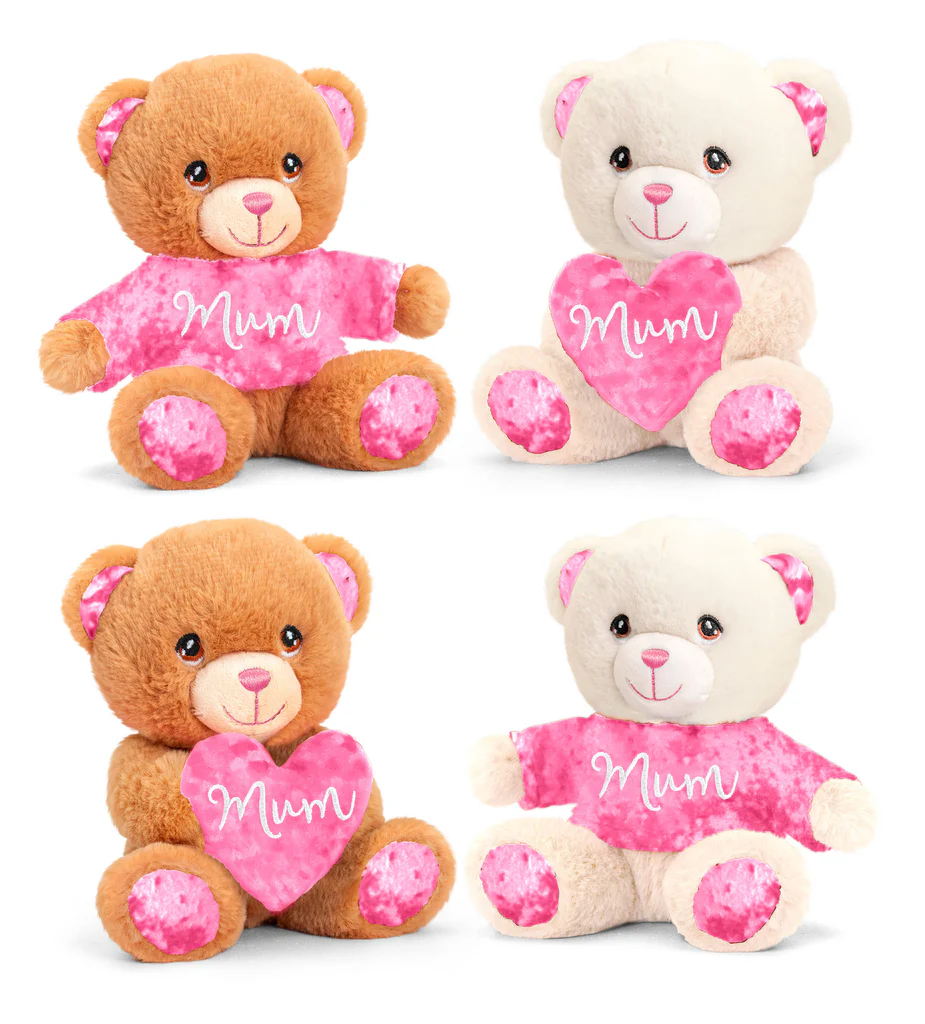 Keeleco Sentiments Bear Mum 15cm x 1pc Assortment