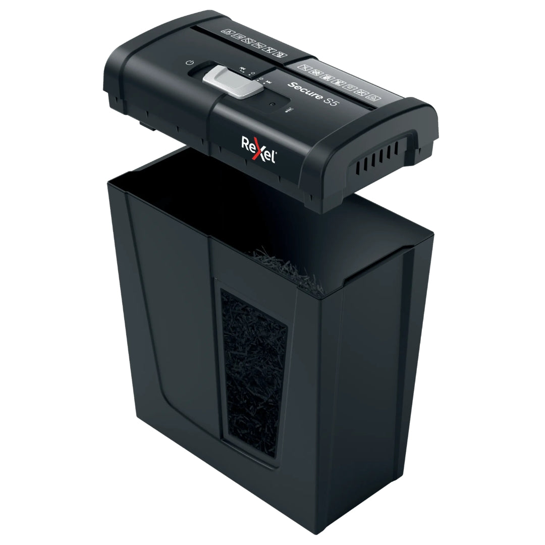 Rexel Secure S5 Strip Cut Paper Shredder P2 10L