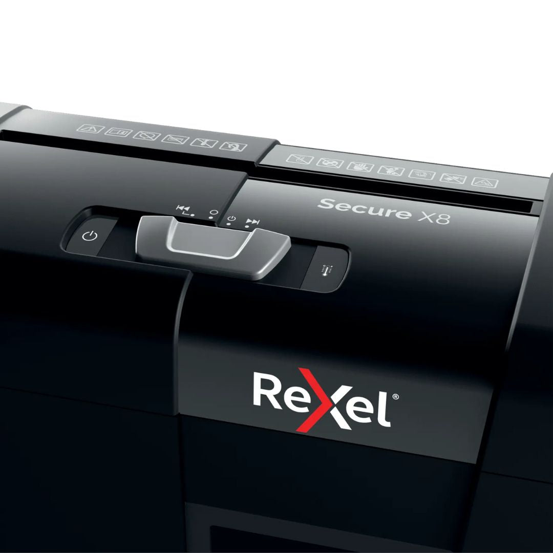 Rexel Secure X8 Paper Shredder - Shreds 8 Sheets 14L