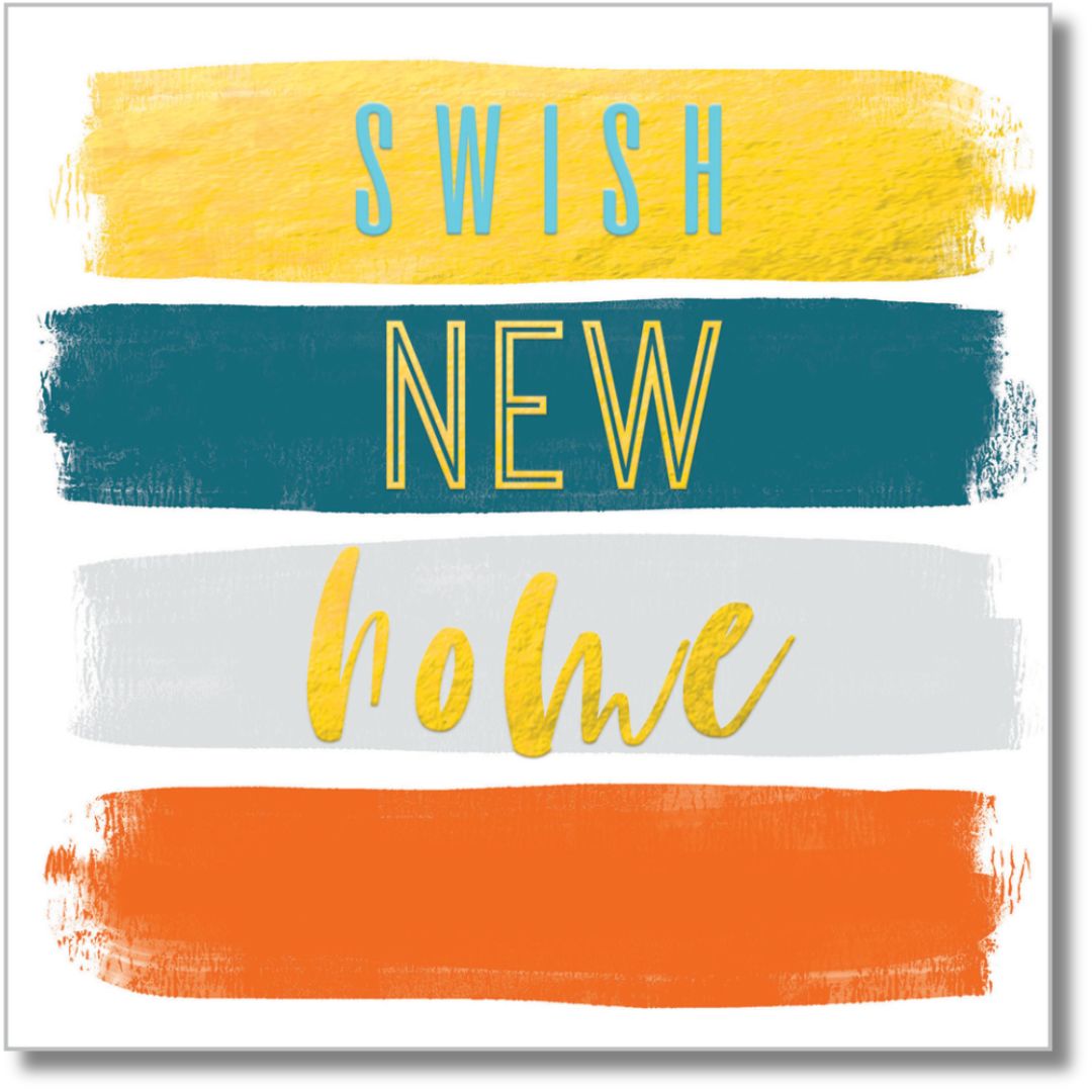 Swish New Home Greeting Card