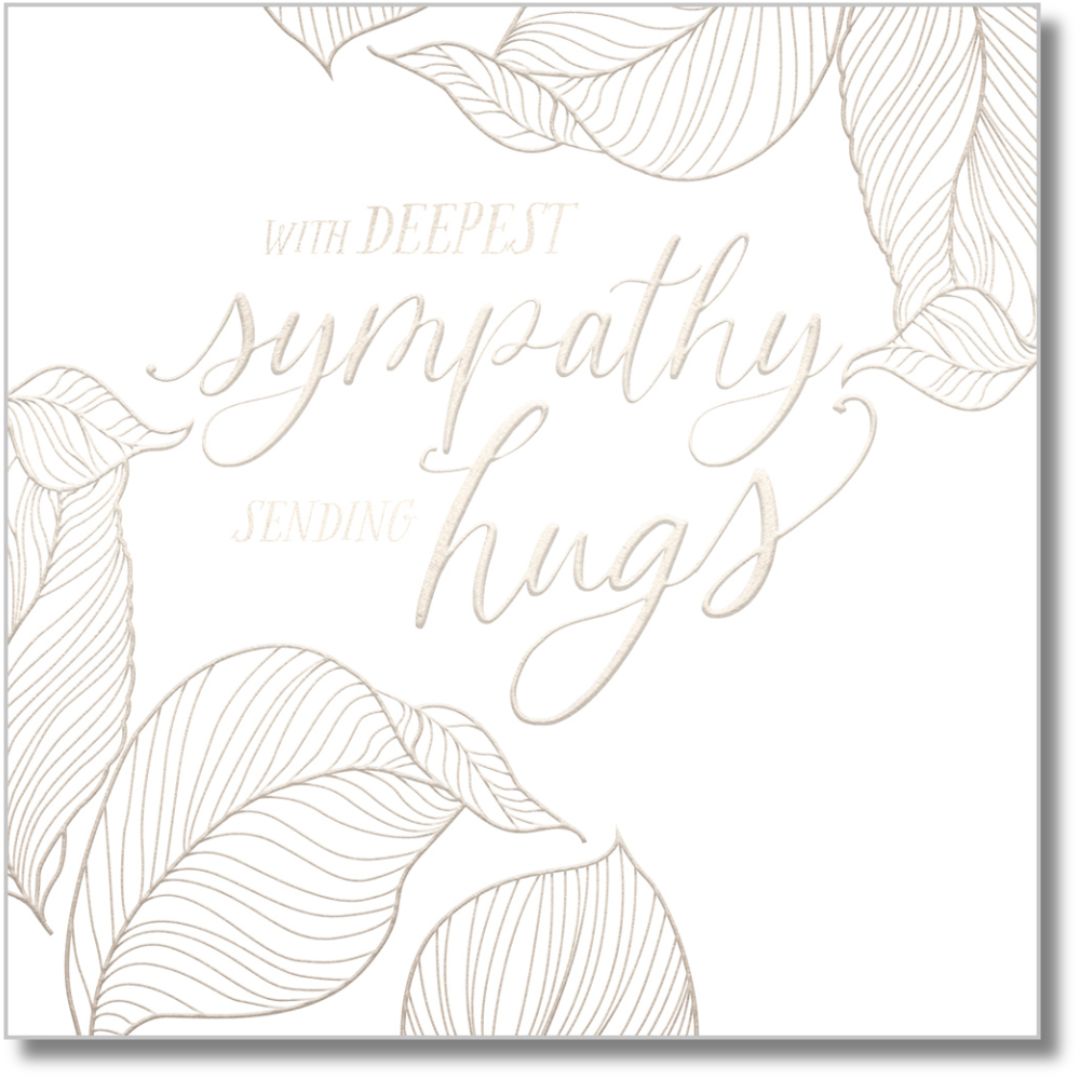 Abacus With Deepest Sympathy Sending Hugs - Greeting Card