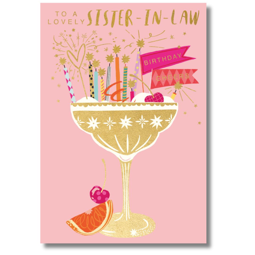 To A Lovely Sister-In-Law Birthday Greeting Card