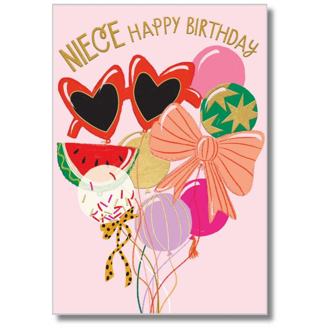 Abacus Niece Happy Birthday - Greeting Card