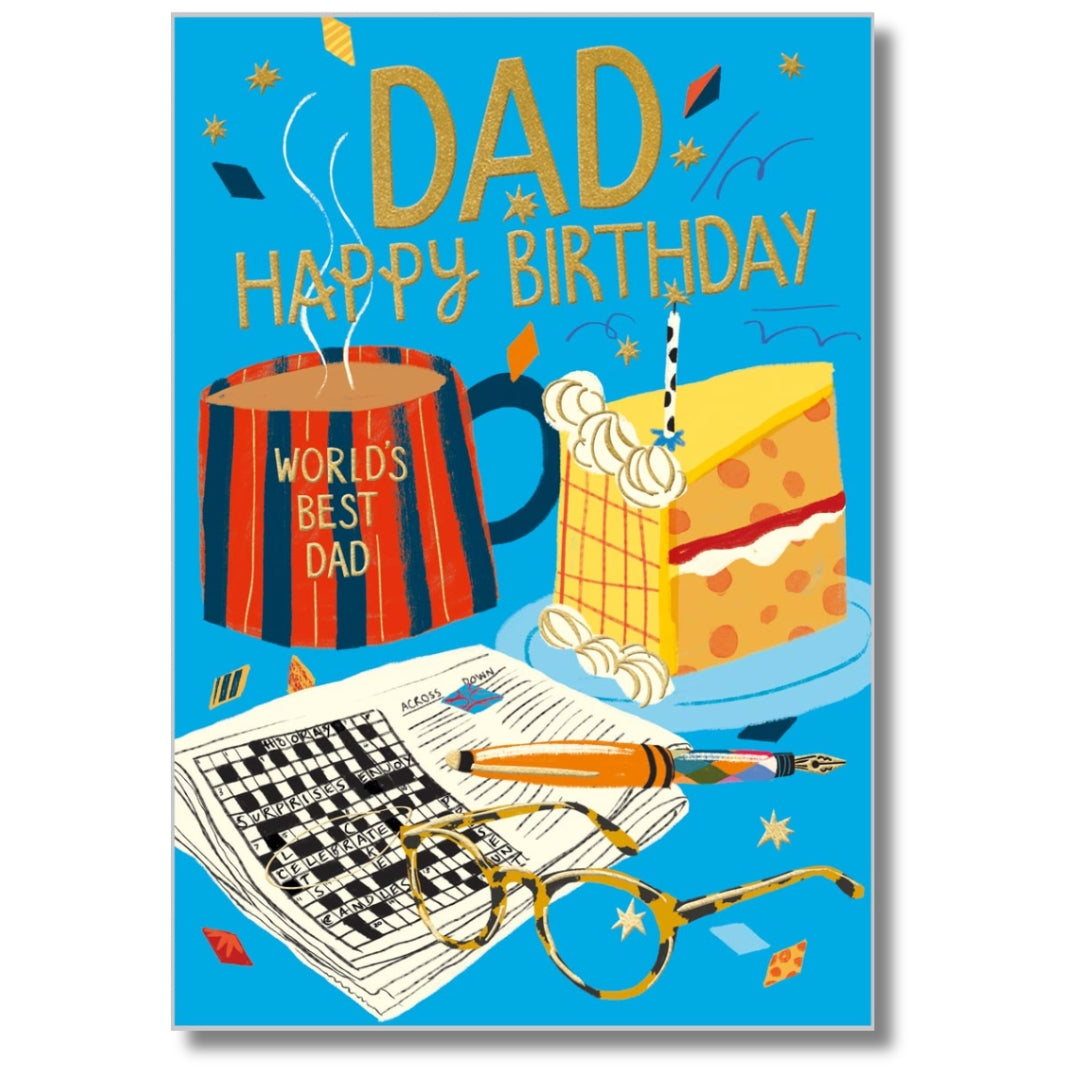 Abacus Dad Happy Birthday - Greeting Card