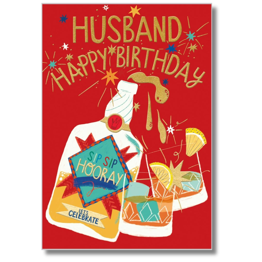 Abacus Husband Happy Birthday - Greeting Card