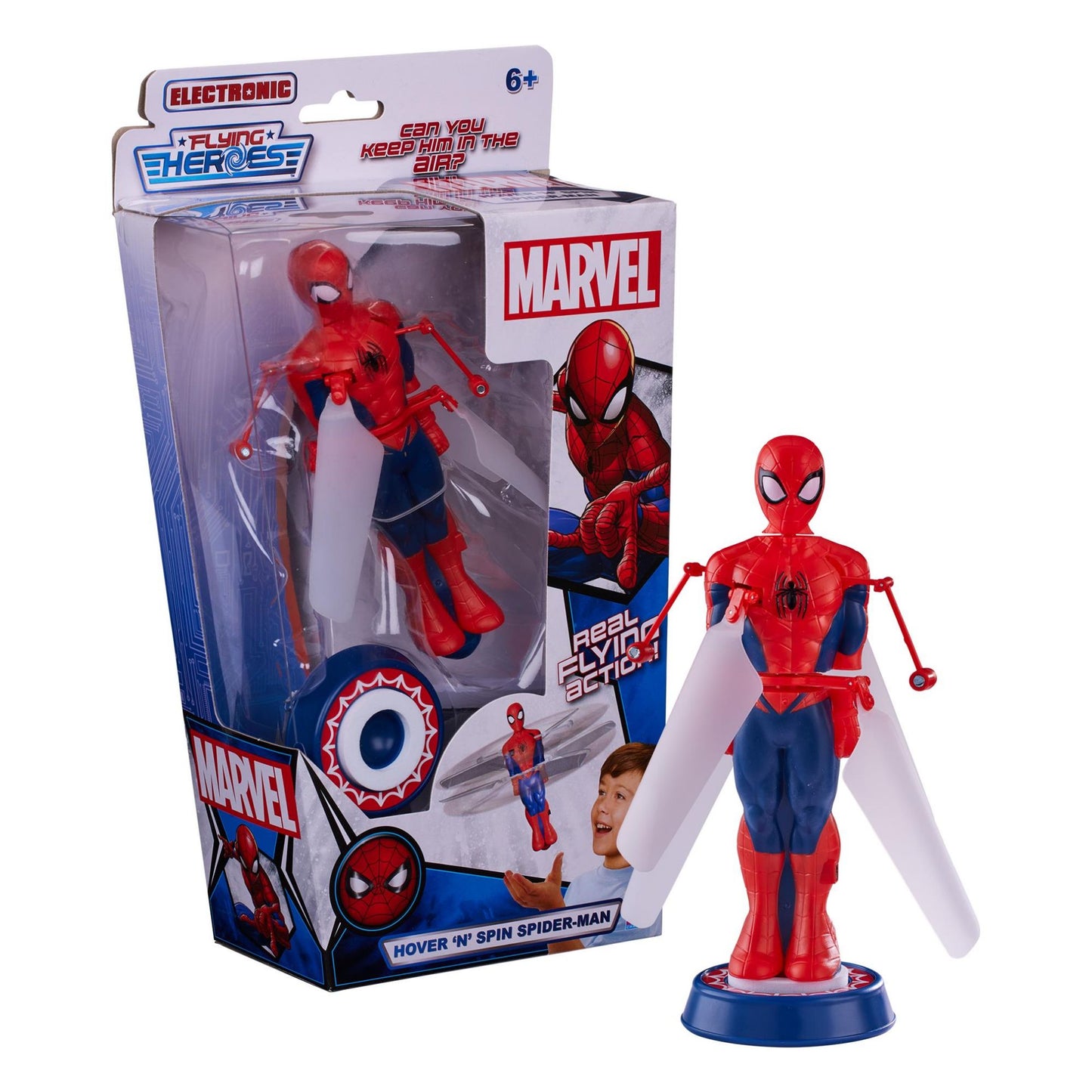FLYING HEROES Hover and Spin Spider Man