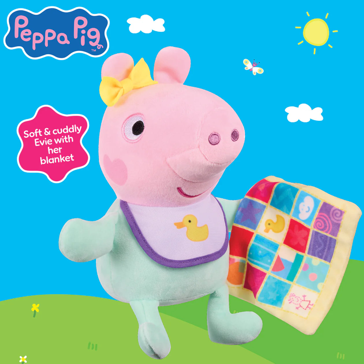 Peppa Pig - Evie With Blanket +18m