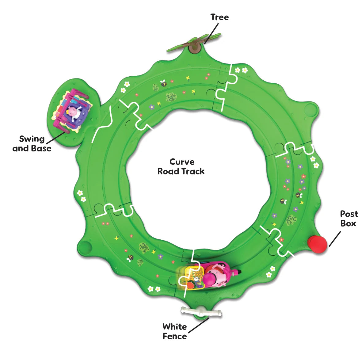 Peppa Pig - Whizz-Around - Peppa & Evie Fun In The Park Set +2y