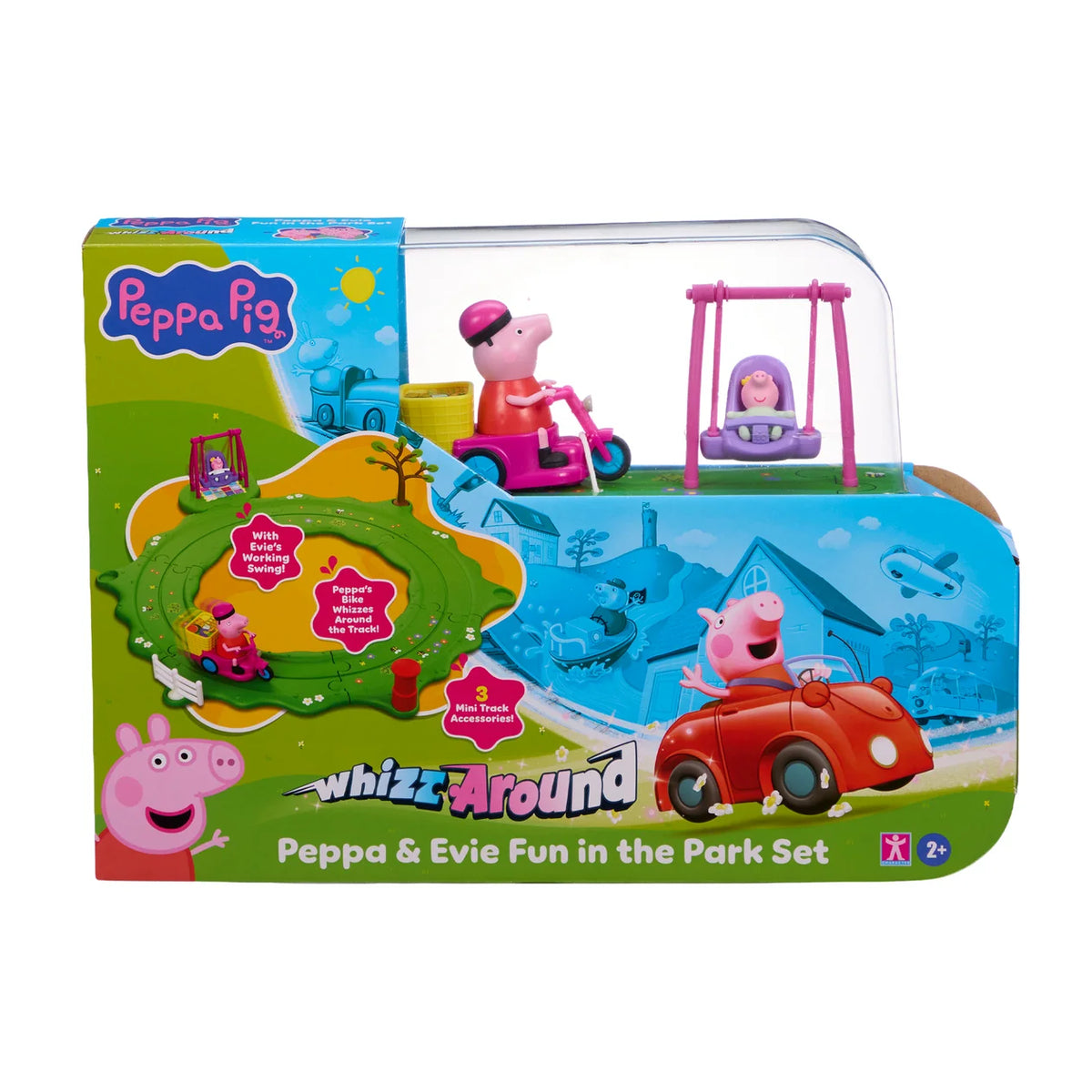 Peppa Pig - Whizz-Around - Peppa & Evie Fun In The Park Set +2y
