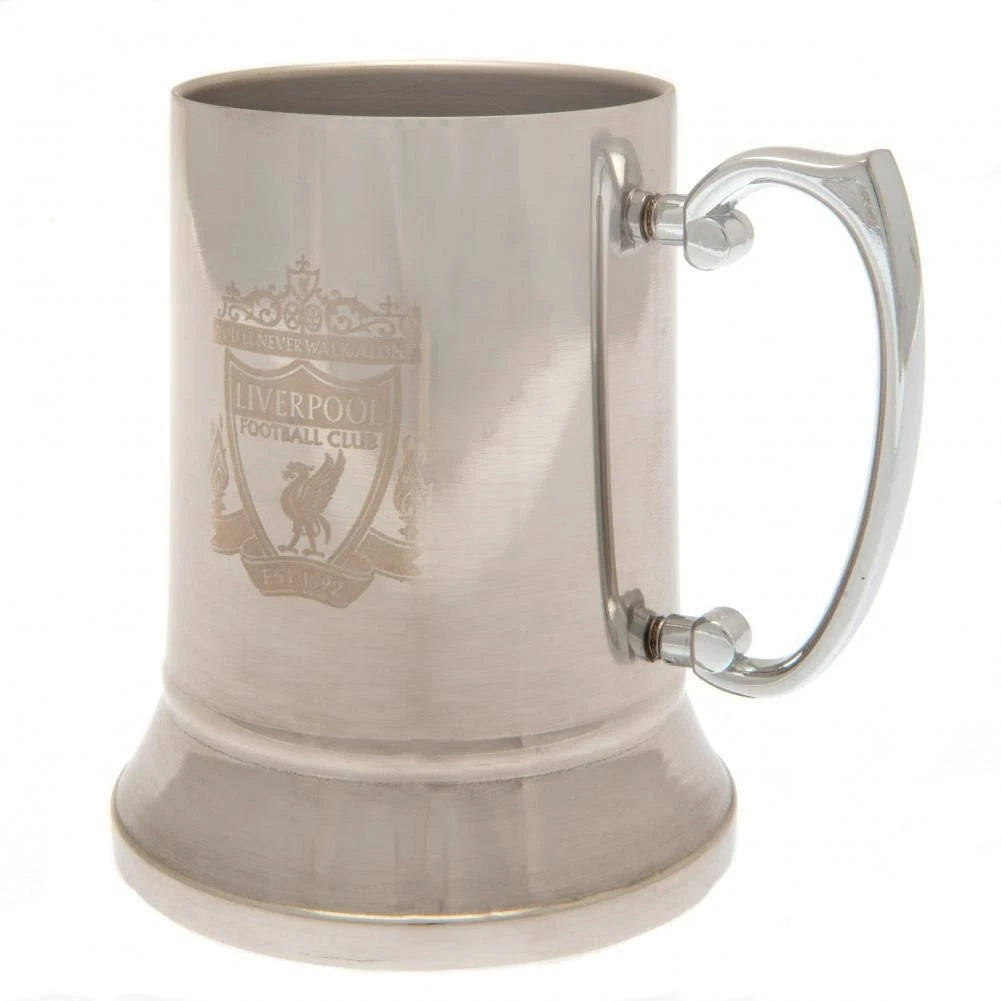 Liverpool FC Official Merch Stainless Steel Tankard - 400ml