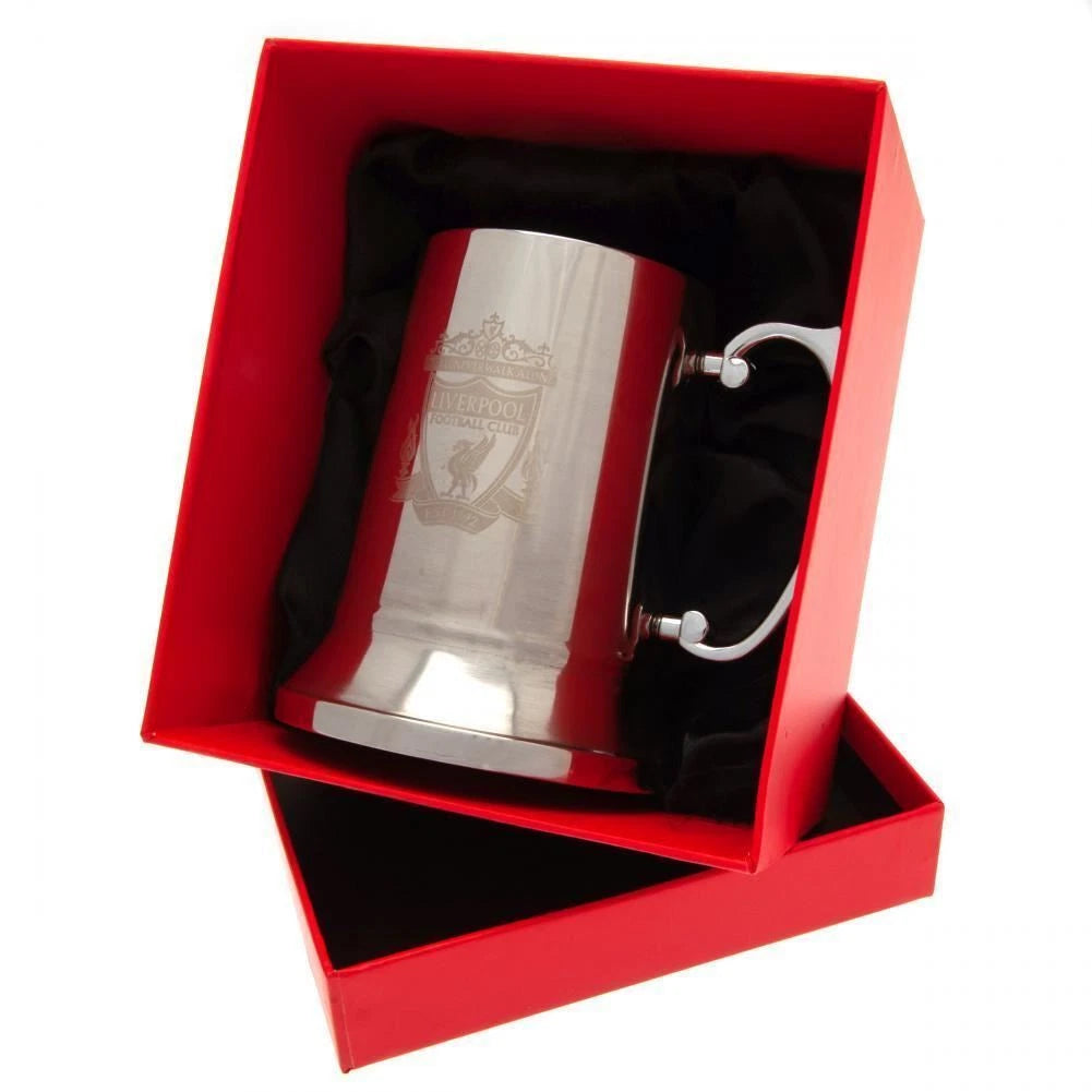 Liverpool FC Official Merch Stainless Steel Tankard - 400ml