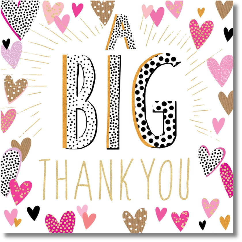 Portfolio A Big Thank You - Greeting Card