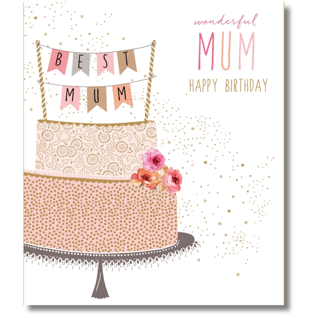 Portfolio Wonderful Mum Happy Birthday - Greeting Card