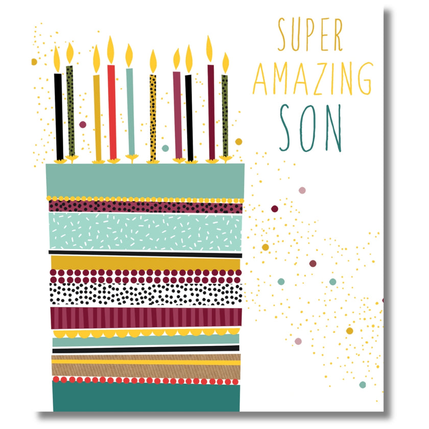 Portfolio Super Amazing Son Blank - Greeting Card