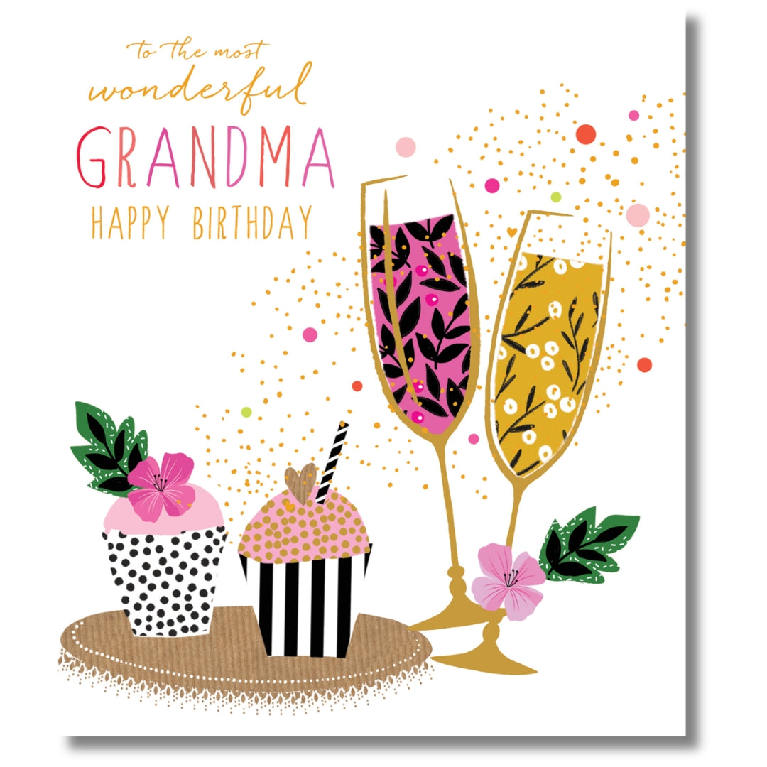 Portfolio Grandma Happy Birthday - Greeting Card