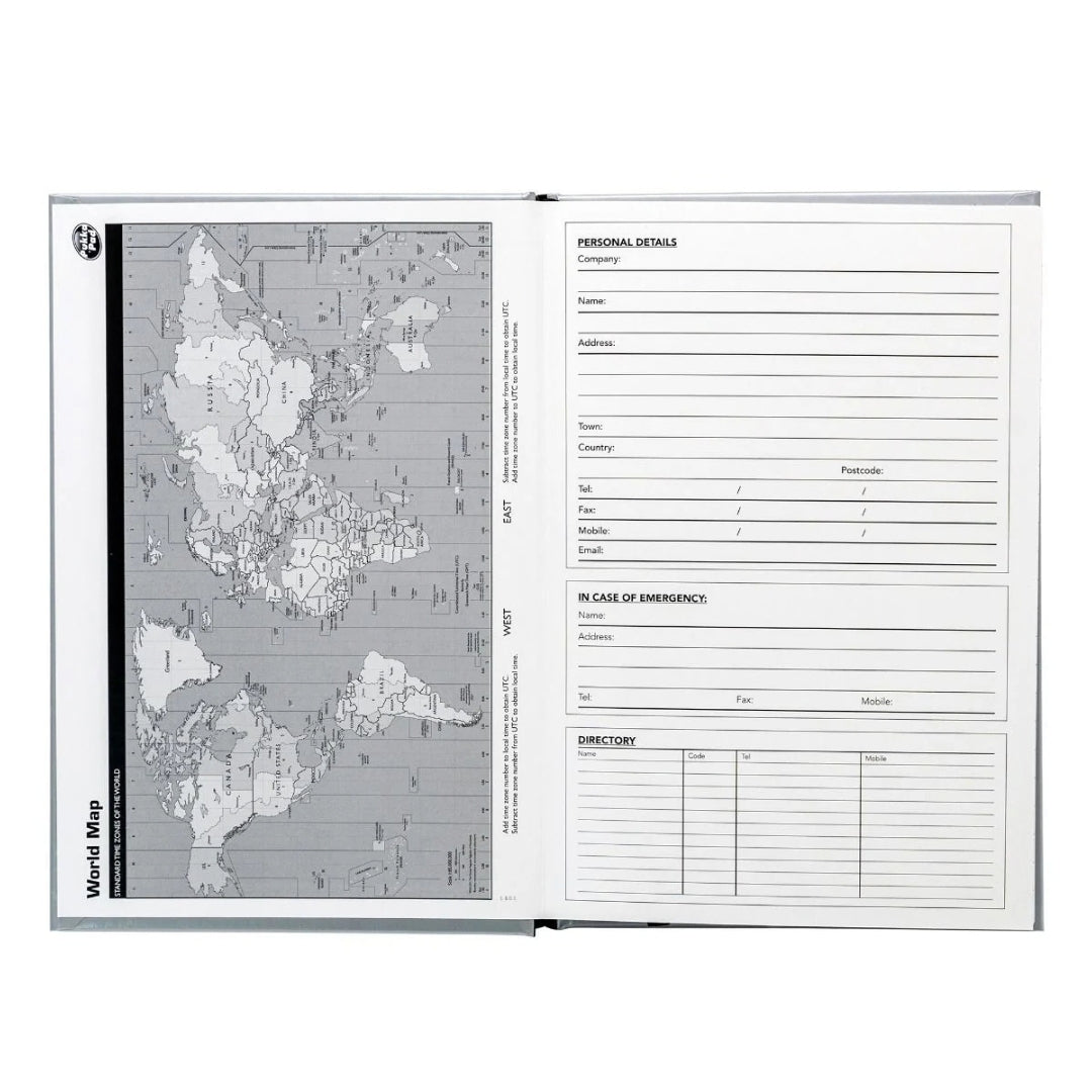 A5 Pukka Pad Lined Casebound Pad - Silver