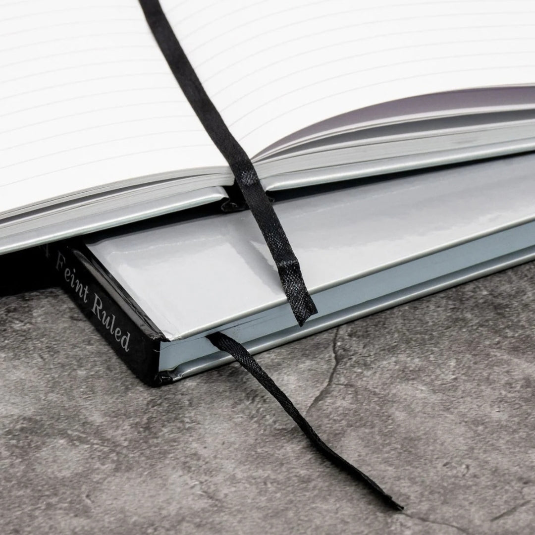 A5 Pukka Pad Lined Casebound Pad - Silver