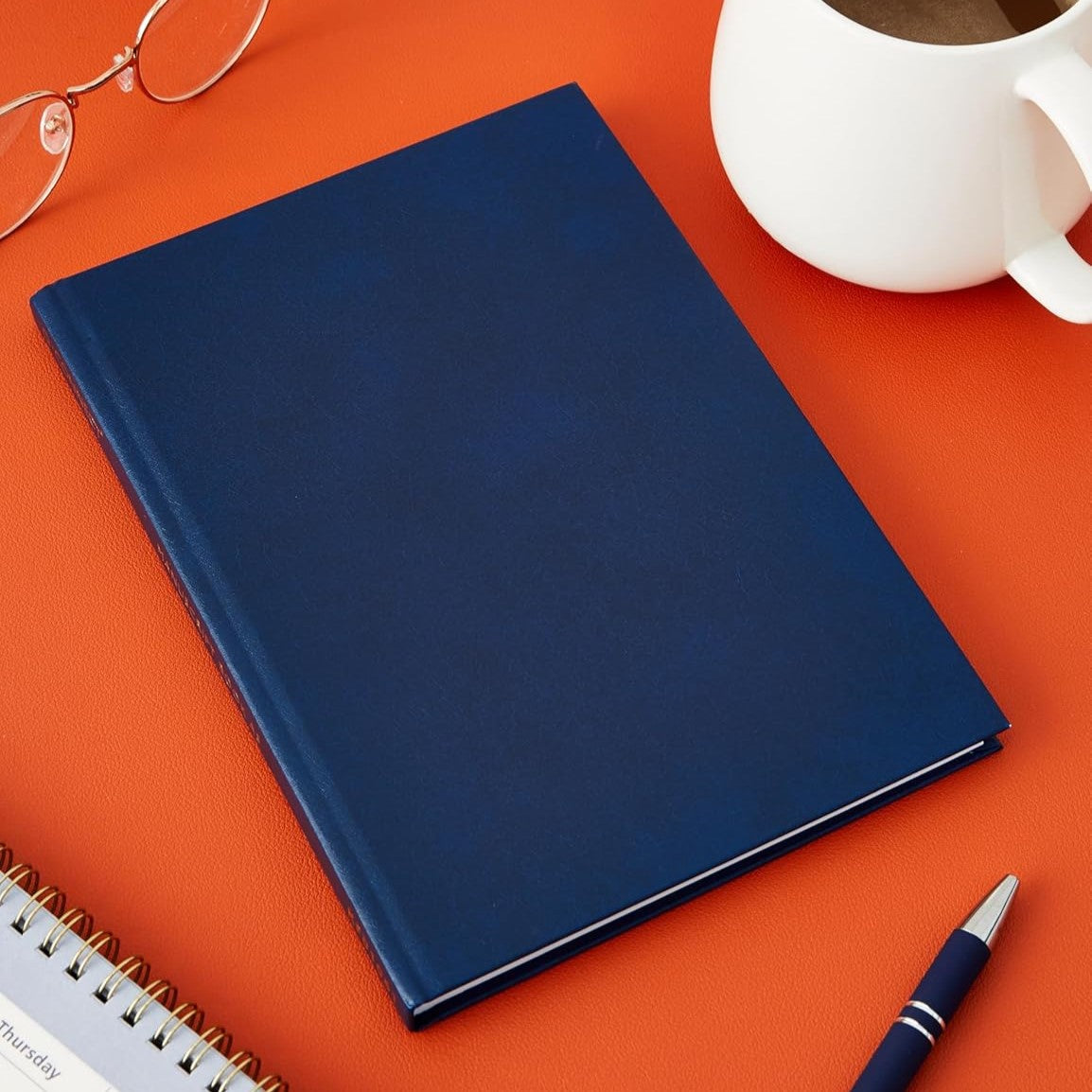 A5 Pukka Pad Linen Casebound Pad - Blue