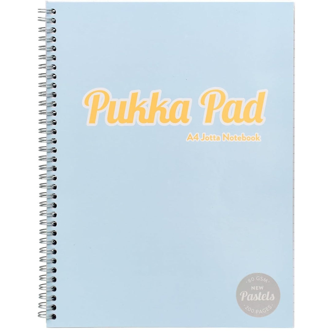 A4 Pukka Pad Side-Spiral Lined Jotta Notebook - Pastel - Various Colours