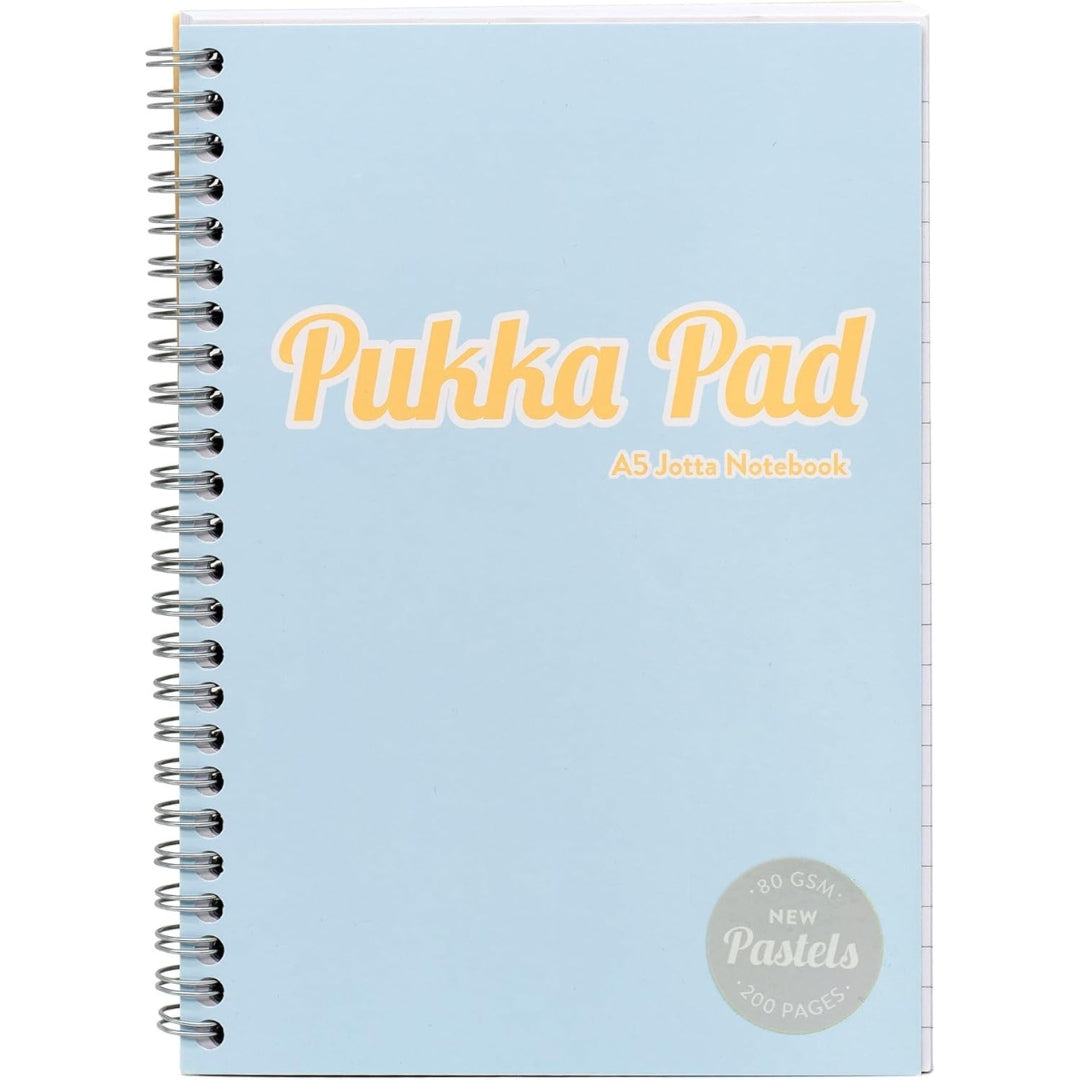 A5 Pukka Pad Side-Spiral Lined Jotta Notebook - Pastel - Various Colours