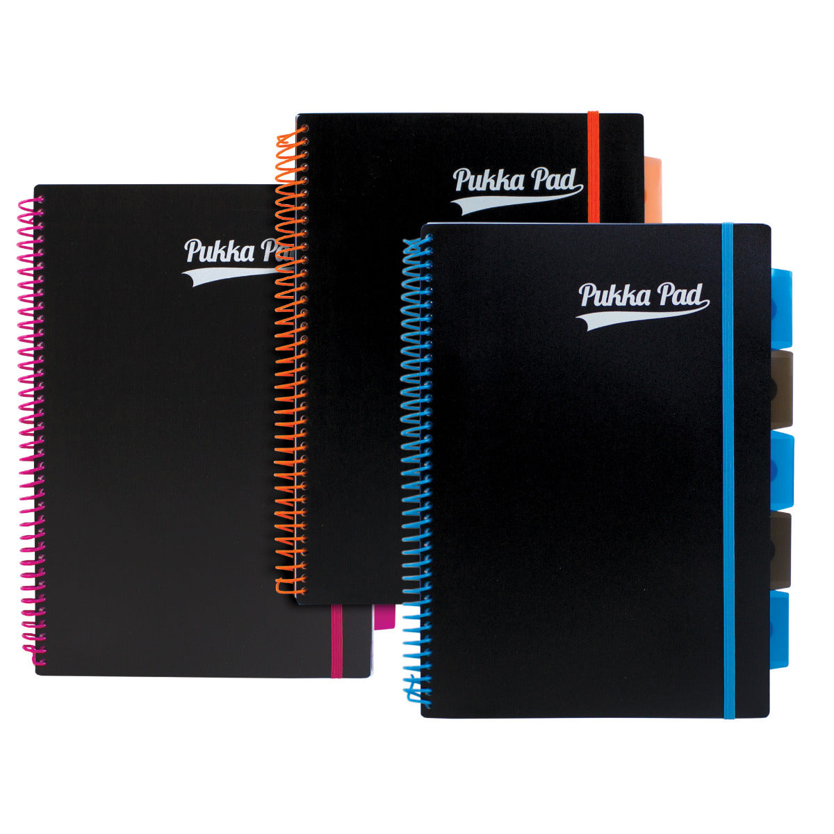 A4 Pukka Pads Side-Spiral Polypropylene Lined Project Book - Neon x 1pc Assortment